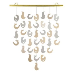 TURQUOISE PALACE Palace Whimsical Bird Wall Hanging - Large