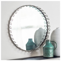 TURQUOISE PALACE Palace Metal Mirror - Large (Forged Iron)