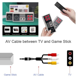 CC TRADING BRIDGE Super Mini Retro Game Tv Console With Wireless Controller Av Output Dual Players