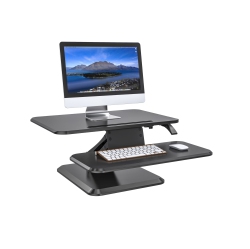 SHOPPINGALL Height Adjustable Sit to Standing Desk Converter Monitor Riser Workstation With Gas Spring Pro Sa-Sd05