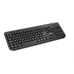 XTECH Keyboard Multimedia Wired USB Windows 101 In Black