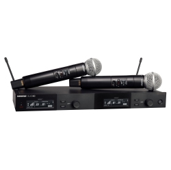 SHURE Slxd24D/sm58 Dual Wireless System With 2 Slxd2/58 Handheld Transmitters - H55