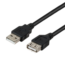 XTECH Extension Cable USB 2.0 A Male to A Female 6Ft In Black