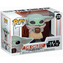 FUNKO Pop Star Wars 3.75 Inch Figure The Mandalorian - The Child With Cup