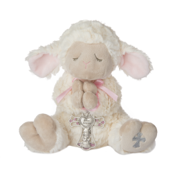 CLASSIER Serenity Lamb W/ Crib Cross - Girl
