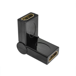 HYFAI Rotating Swivel Twist HDMI Female to Female Angle Extension Adapter (90-270 Degree) Gender Coupler Converter