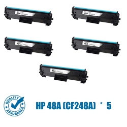 PRINTER PRO Compatible Replacement for 5 Pack HP 48A (Cf248A)/48A/hp48/hp48A Toner Cartridge - HP Laserjet Pro Mfp M15A M15W M16 Mfp M28A Mfp M28W