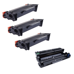 TONER4U (3Toner Cartridge + Drum Unit) Compatible (3 Tn850+Dr820) for Brother Dcp-L5500, Dcp-L5600