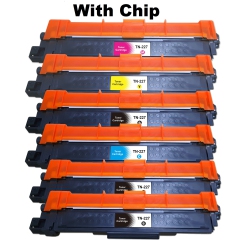 TONER4U - 6 Pack (3K, C, M, Y) \w Chip High Yield Compatible Tn227 Toner Cartridge for Brother Tn-227, Tn223, L3290CDw Mfc-L3710CDw Mfc-L3750CDw
