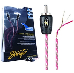 STINGER Si4212 12-Foot Of 2-Channel 4000 Series Rca Interconnect Cable