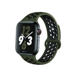 CSMART Sports Silicone Band Replacement Band Strap for Apple Watch Iwatch Series 1 to 10 Se Ultra, 38MM 40MM 41MM 42Mm(Series 10), Midnight Black