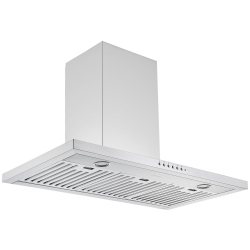 ANCONA Wpl636 36" Wall-Mounted Pyramid Range Hood In Stainless Steel With Night Light Feature
