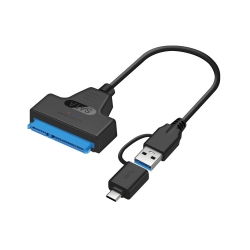 AXGEAR USB Type C / USB 3.0 Male to SATA 2.5 Inch Hard Disk Driver SSD Adapter Cable