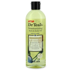 DR TEAL'S Moisturizing Bath & Body Oil-Coconut, Jojoba, Sweet Almond Oil, Essensial Oils & Cocoa Butter (Women) 8.8 OZ
