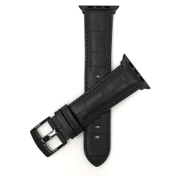 BANDINI Leather Replacement Watch Strap for Apple Watch Band 42MM (Series 11/10) /41MM / 40MM / 38Mm, Series 11 10 9 8 7 6 5 & Se - / Hardware