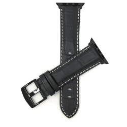 BANDINI Leather Replacement Watch Strap for Apple Watch Band 42MM (Series 11/10) /41MM / 40MM / 38Mm, Series 11 10 9 8 7 6 5 & Se - / Hardware