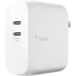 BELKIN Boost↑Charge Dual USB-C Pd Gan Wall Charger 68W Wch003Dqwh