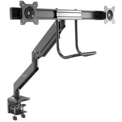STARTECH Desk Mount Dual Monitor Arm - Ergonomic Vesa Mount 32" (17.6Lb) Displays - Crossbar Handle for Full Motion