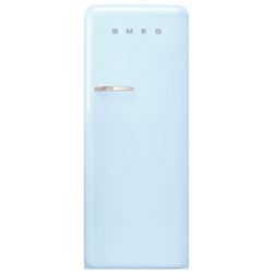 Smeg 50's 24" 9.2 Cu. Ft. All-Fridge Refrigerator (FAB28URPB3) - Pastel Blue
