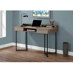 MONARCH Specialties Computer Desk-48 L/dark Taupe/black Metal