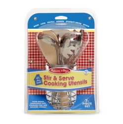 MELISSA & DOUG Lets Play House: Stir & Serve Cooking Utensils
