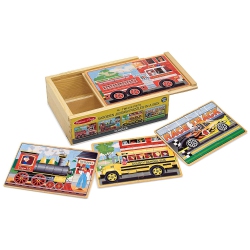 MELISSA & DOUG Vehicle Puzzle In A Box