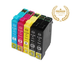 ULTRA INK 5 Pack Epson T220 Compatible Inkjet-Epson Printer Xp320/420/424/wf2630/2650/2600/2750/2760