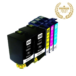 ULTRA INK 5 Pack Epson T252 Compatible Inkjet-Epson Printer Wf3620/3640/7110/7210/7610/7620/7710/7720