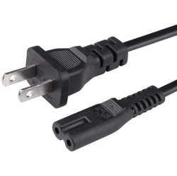 TECHVILLE 2 Prong PC Power Cord 5Ft