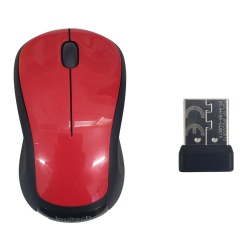 LOGITECH M310 Wireless Desktop Full Size Optical Mouse Nano USB Receiver In Red