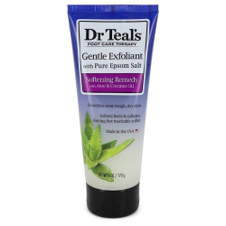 DR TEAL'S Gentle Exfoliant With Pure Epson Salt By Gentle Exfoliant With Pure Epsom Salt Softening Remedy With Aloe & Coconut Oil (Unisex) 6 OZ
