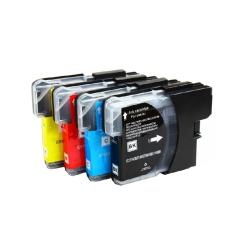 TONER4U - 4 Pack (Bk, C, M, Y) Compatible Lc51( Ink Cartridge for Brother Printer