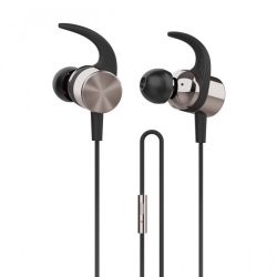 HP In-Ear Stereo Headphones With Volume Control And Microphone In Gold