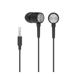 HP - In-Ear Stereo Headphones With Volume Control And Microphone In Black