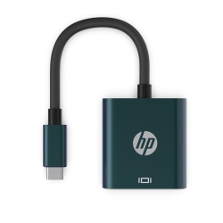 HP USB C 3.1 Male to VGA 1080P Adapter In Black