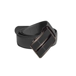 CHAMPS Leather Automatic And Adjustable Belt In Black