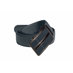 CHAMPS Leather Automatic And Adjustable Belt In Navy