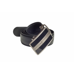 CHAMPS Leather Automatic And Adjustable Belt In Black
