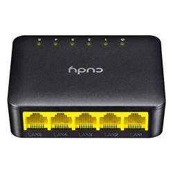 CUDY Gs105D 5-Port Gigabit Ethernet Unmanaged Switch - Desktop, Fanless, Plug And Play