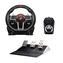 FLASHFIRE Suzuka 900R Racing Wheel Set With Clutch Pedals And H-Shifter for Xbox, Xbox 360, Ps3, Ps4, Wii, PC