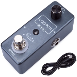 ROWIN Guitar Looper Effects Pedal Unlimited Overdubs 10 Minutes Of Looping With USB Cable