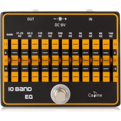 GIHO Caline 10 Band Eq Equalizer Guitar Effects Pedal True Byass Aluminium Alloy Cp-24