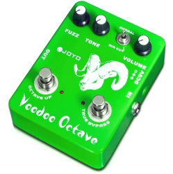 JOYO Voodoo Octave Fuzz & Octave Effect Pedal Added"mid-Cut" Switch for Electric Guitar Germanium Fuzz 60's Rock Effect