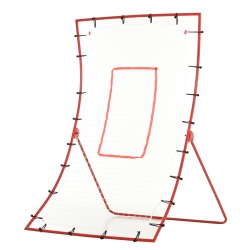 SOOZIER Pitch Back 5 Angles Adjustable Rebounder Net Goal Pitching And Throwing Practice Partner, Baseball/soccer/football/basketball/volleyball