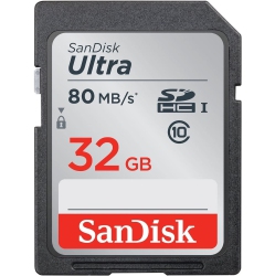 SANDISK Ultra 32GB Class 10 Sdhc Uhs-I Memory Card Up to 80Mb, Grey/black (Sdsdunc-032G-Gn6In)