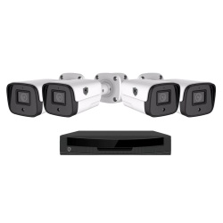 KNIGHT VISION 4X3Mp Bullet Combo 4 Ch Nvr Ip68 Comes In In White