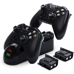 SAMA Charging Station for Xbox One With 2PCs 1200Mah Rechargeable Battery (One, One S, Elite Controller )