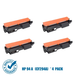 PRINTER PRO Compatible Replacement for 4 Pack HP 94A (Cf294A) Toner Cartridge for HP Printer Laserjet Pro Mfp M118Dw/m148Dw/m148Fdw/m149Fdw In Black