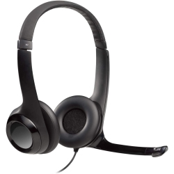 LOGITECH H390 Wired Clearchat Comfort USB Headset (981-000014) In Black