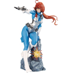 GIJOE G.i. Joe 8 Inch Statue Figure Bishoujo Exclusive - Scarlett In Sky Blue